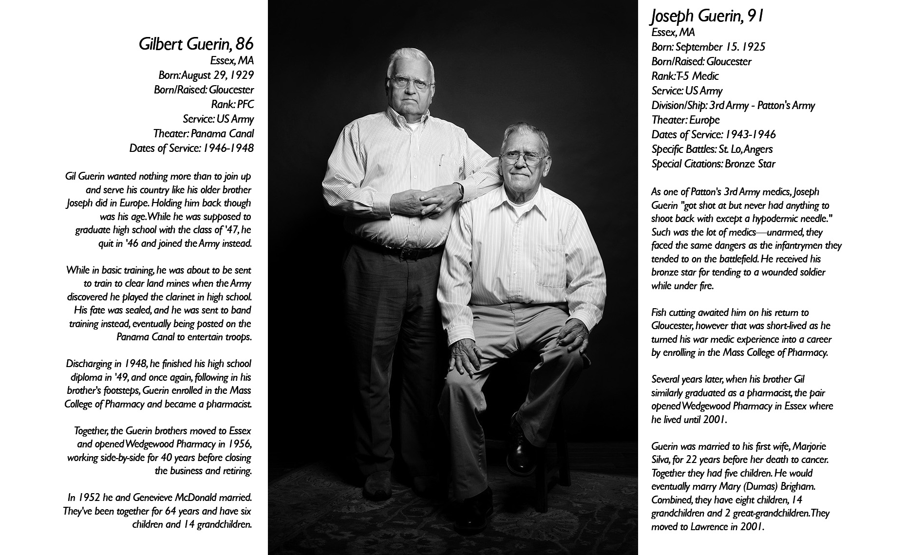 Gilbert & Joseph Guerin  WWII Veteran  • Jason Grow Photography