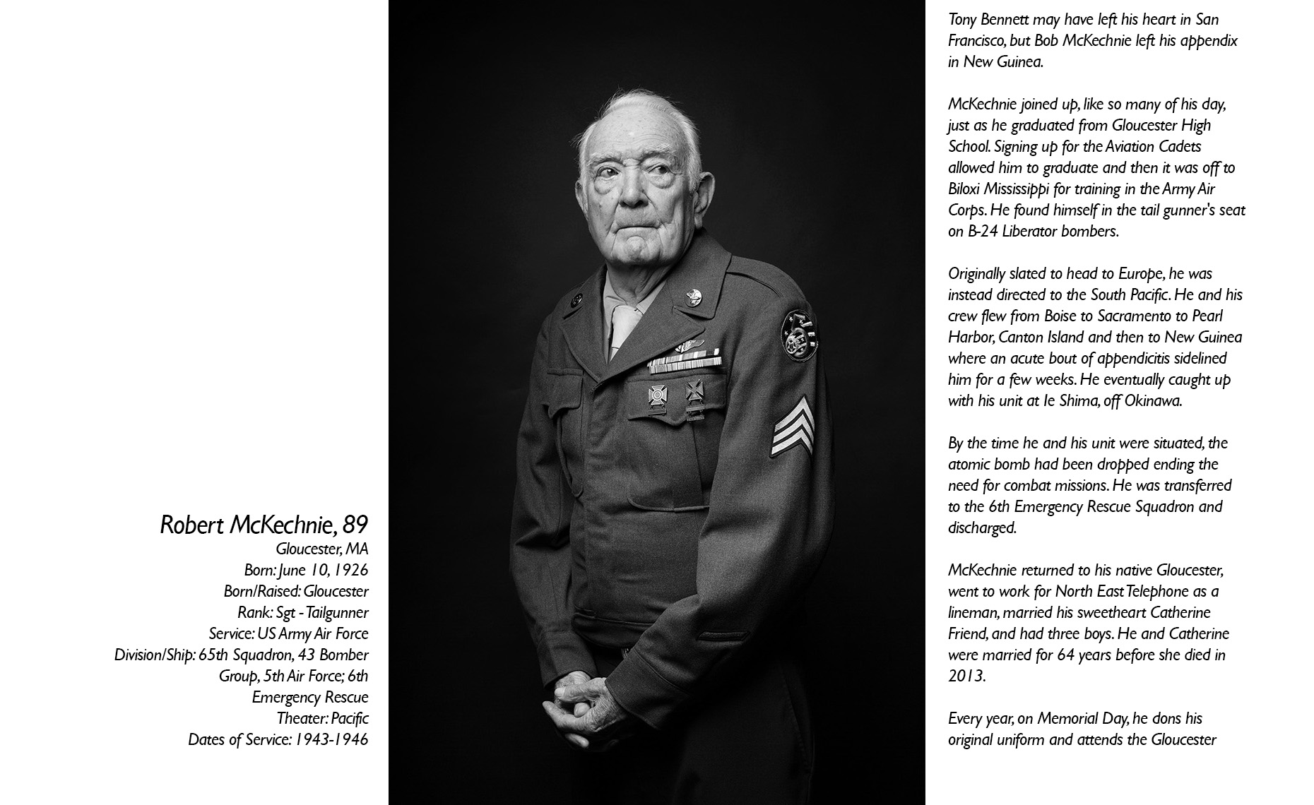Robert McKechnie  WWII Veteran  • Jason Grow Photography