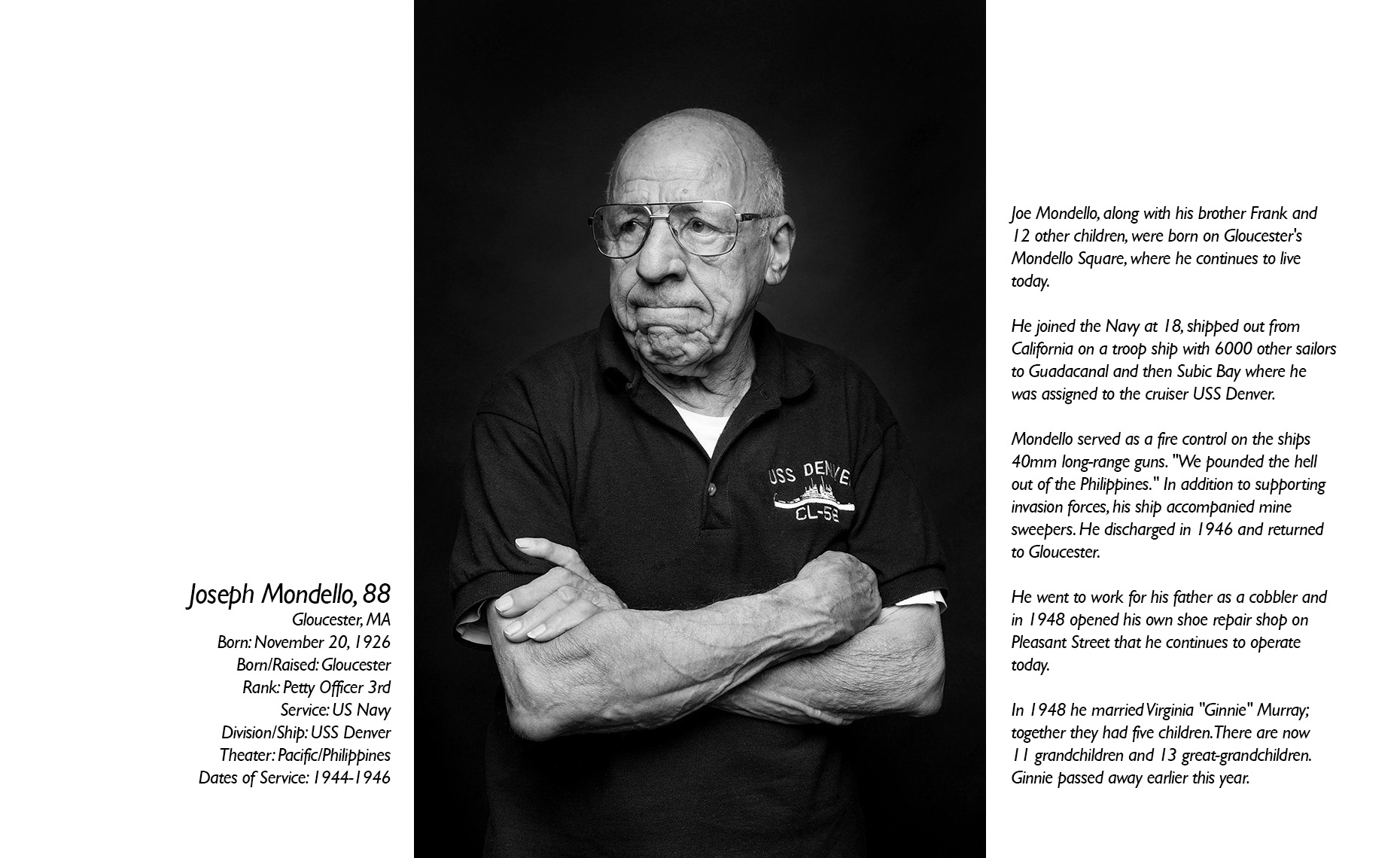 Joe Mondello  WWII Veteran  • Jason Grow Photography
