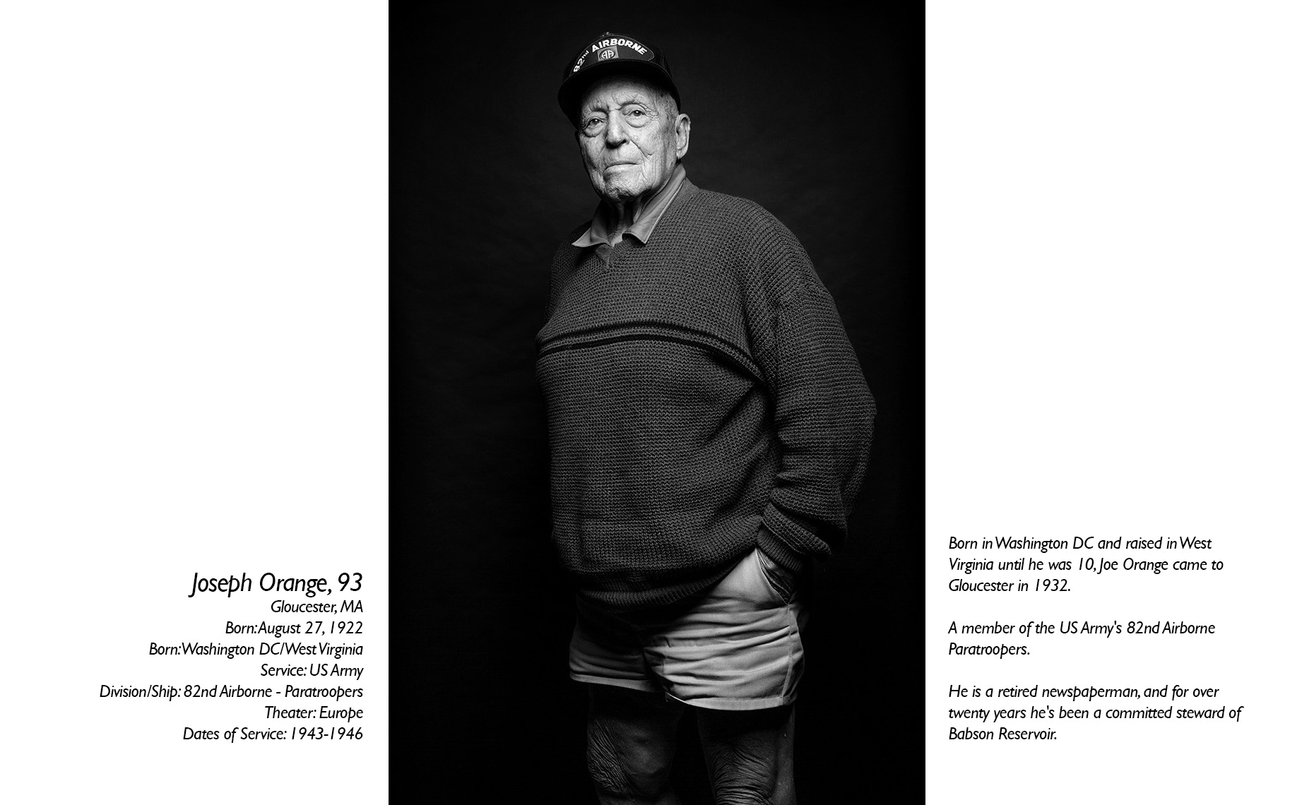 Joseph Orange  WWII Veteran  • Jason Grow Photography
