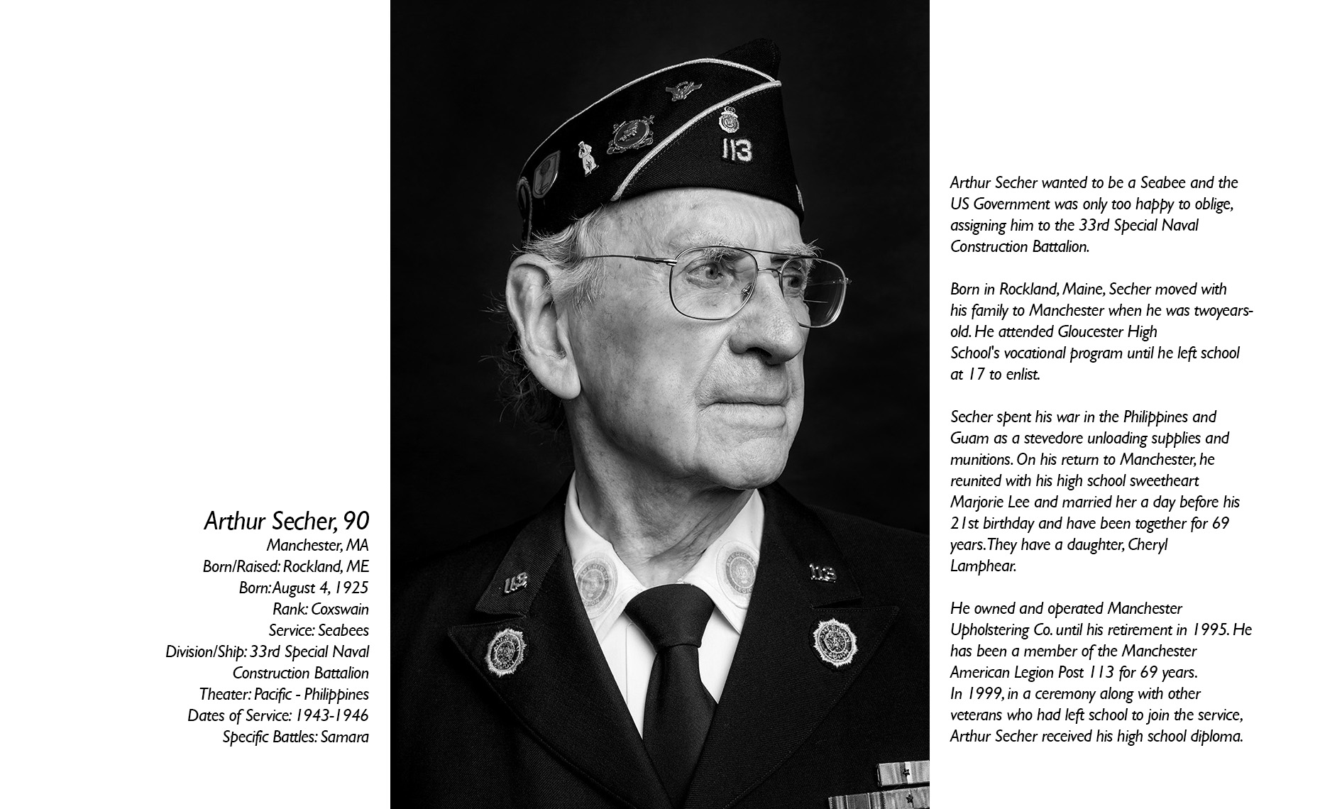 Arthur Secher  WWII Veteran  • Jason Grow Photography