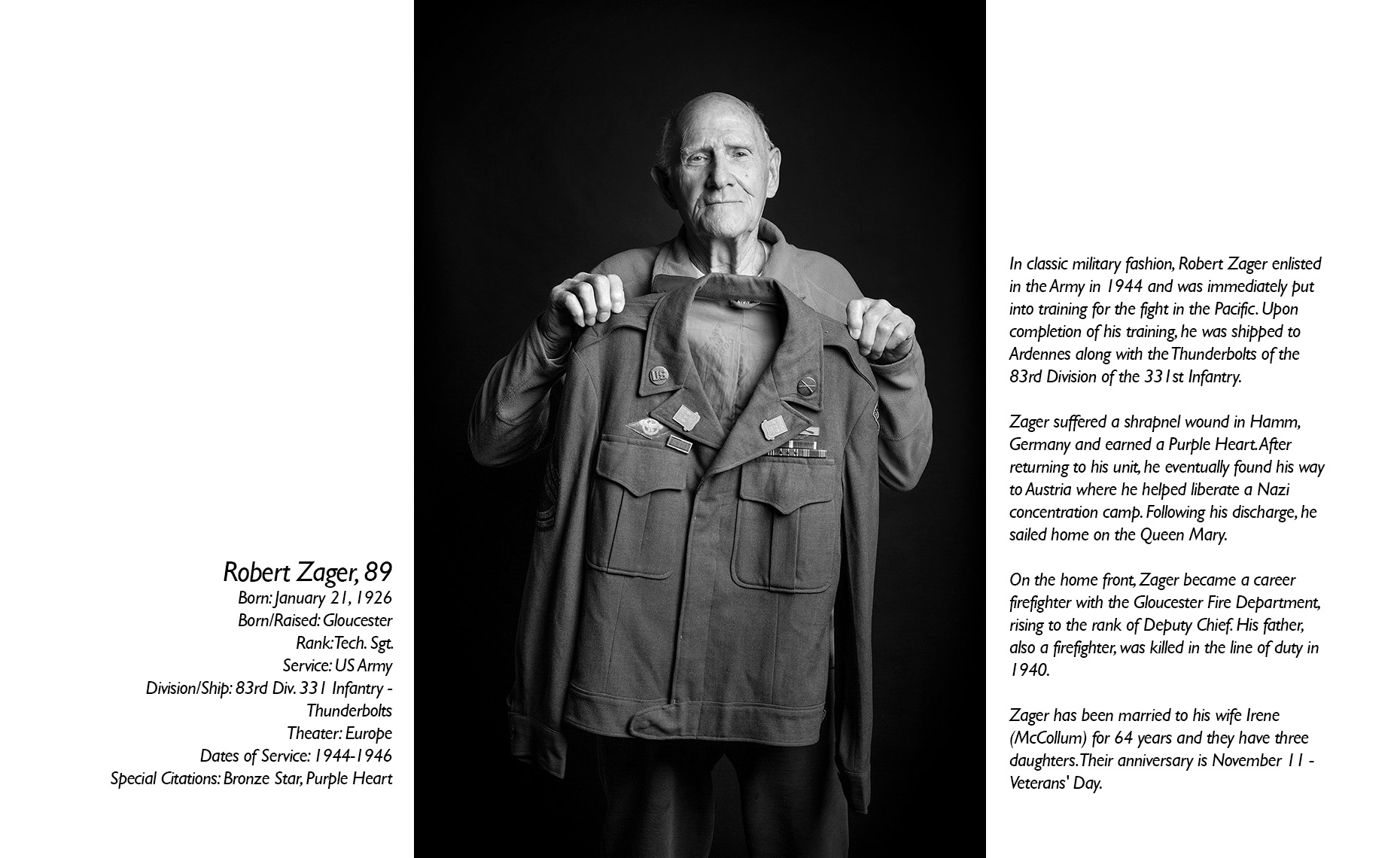 Robert Zager  WWII Veteran  • Jason Grow Photography